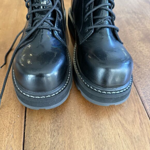 Avenger A704 Fortune Work Boots Carbon Toe Black Patent Leather Iridescent W 11 - Picture 8 of 11